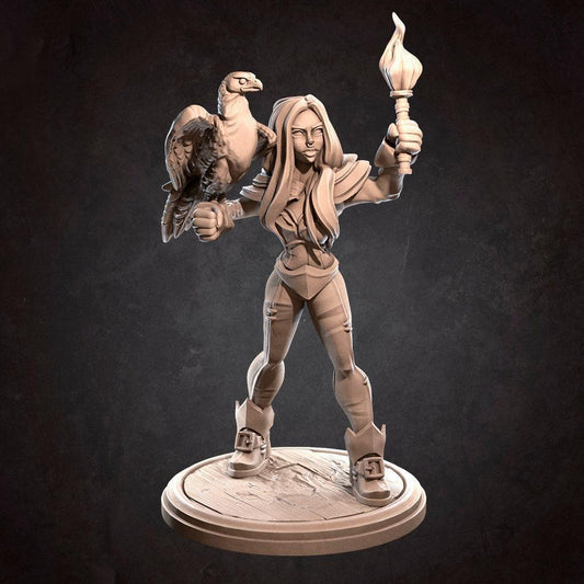 Pirate Explorer, Dora | TABLETOP SCALE | D&D TTRPG Miniature | Bite the Bullet | Unpainted, Unplated Resin 8k