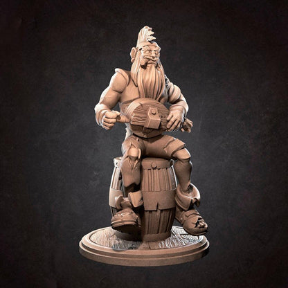Pirate Musician | TABLETOP SCALE | D&D TTRPG Miniature | Bite the Bullet | Unpainted, Unplated Resin 8k