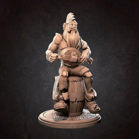 Pirate Musician | TABLETOP SCALE | D&D TTRPG Miniature | Bite the Bullet | Unpainted, Unplated Resin 8k