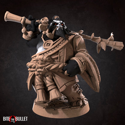 Sam, Dojo Master Panda Monk | TABLETOP SCALE | D&D TTRPG Miniature | Bite the Bullet | Unpainted, Unplated Resin 8k
