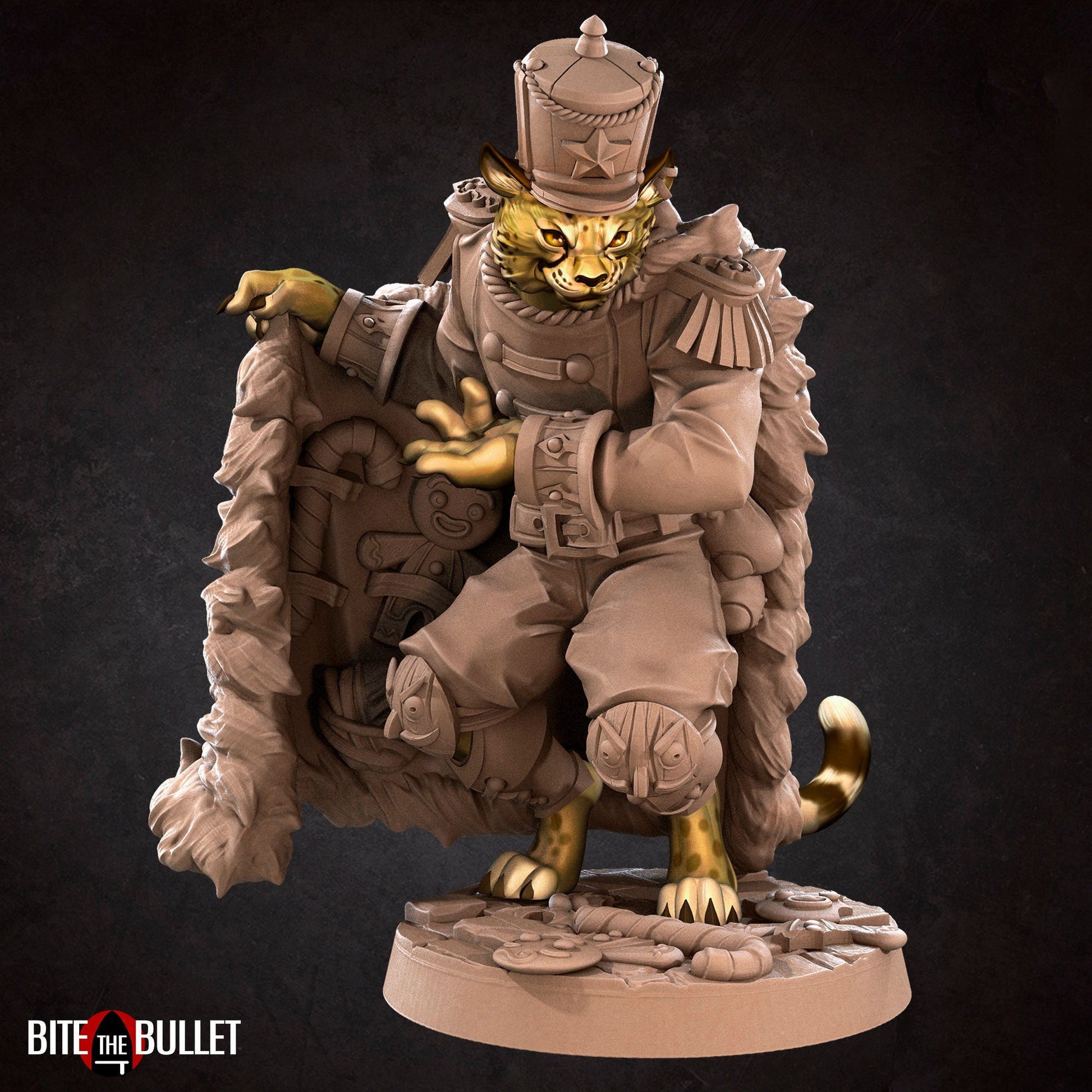 Smuggler Tabaxi | TABLETOP SCALE | D&D TTRPG Miniature | Bite the Bullet | Unpainted, Unplated Resin 8k