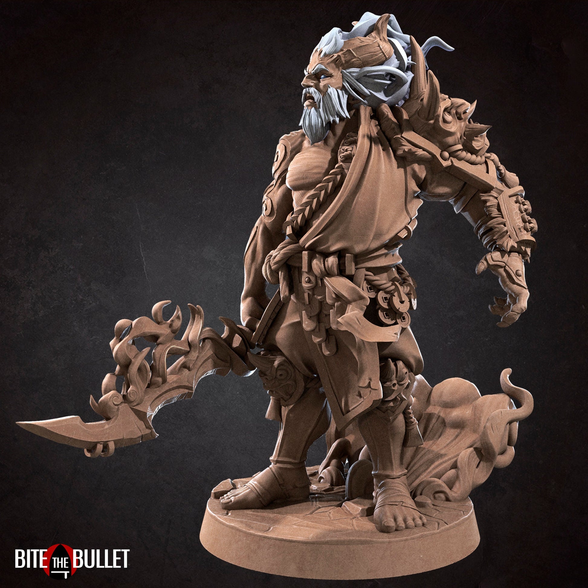 Tempest, Water Genasi | TABLETOP SCALE | D&D TTRPG Miniature | Bite the Bullet | Unpainted, Unplated Resin 8k