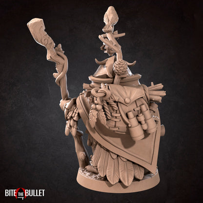 Uka, Forest Keeper Owlfolk | TABLETOP SCALE | D&D TTRPG Miniature | Bite the Bullet | Unpainted, Unplated Resin 8k