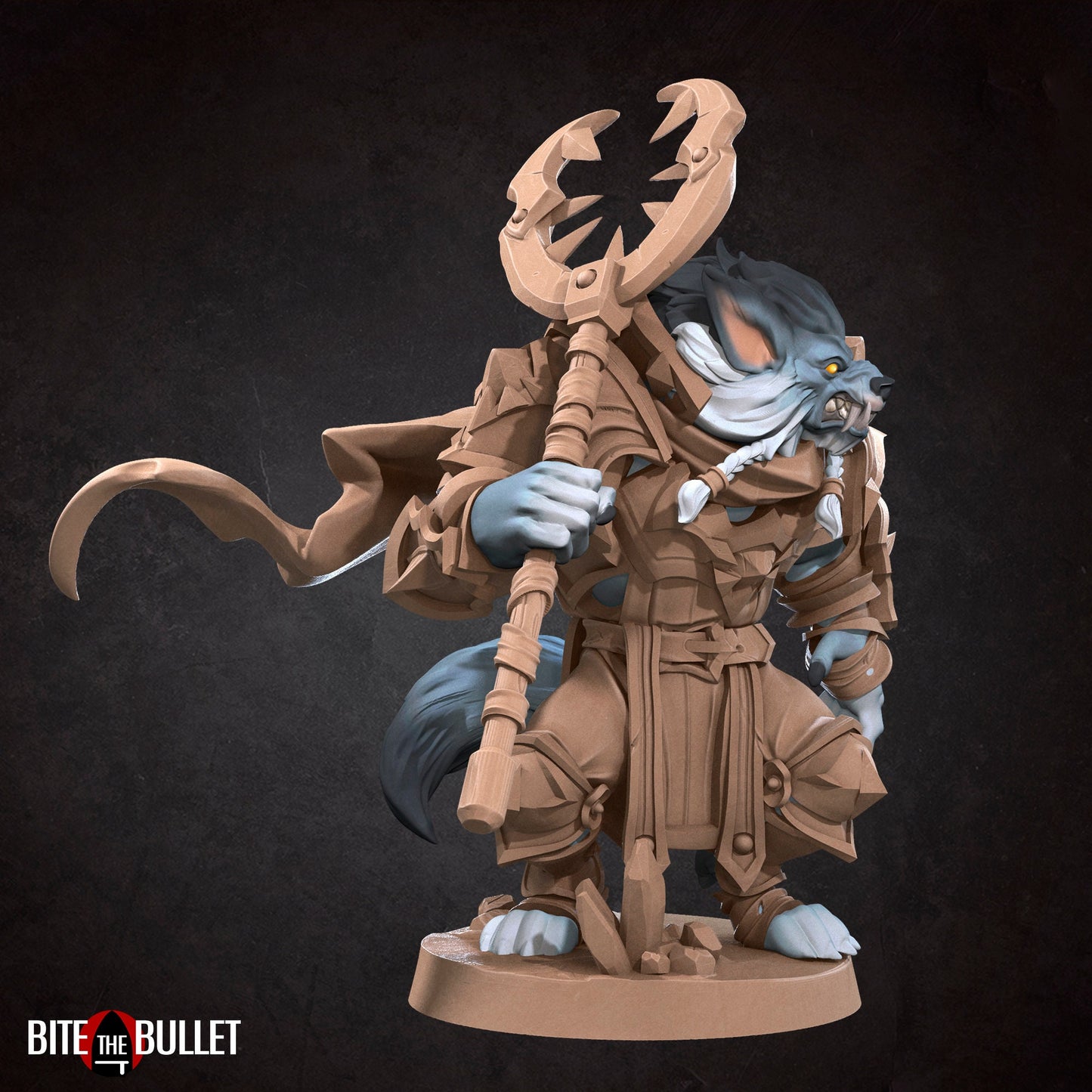 Werewolf Warrior | TABLETOP SCALE | D&D TTRPG Miniature | Bite the Bullet | Unpainted, Unplated Resin 8k