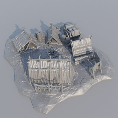 Adventurer's Campsite | D&D TTRPG Wargame Terrain Playable 3D Printed Building | MiniatureLand