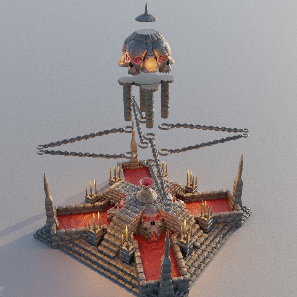 Altar of Sacrifice | D&D TTRPG Playable 3D Printed Building Terrain Scenery | MiniatureLand