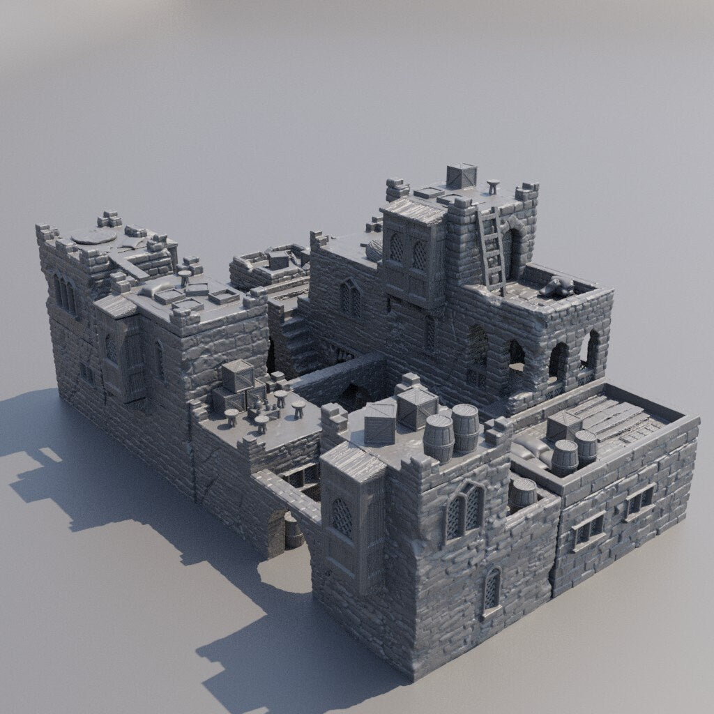 Desert Bazaar District | D&D TTRPG Playable 3D Printed Building Terrain Scenery | MiniatureLand