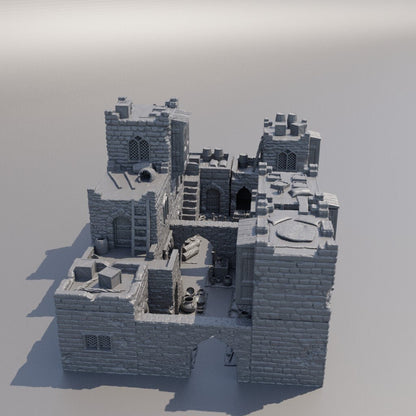 Desert Bazaar District | D&D TTRPG Playable 3D Printed Building Terrain Scenery | MiniatureLand