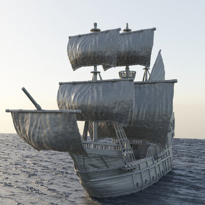 Merchant Ship | D&D TTRPG Playable 3D Printed Building | MiniatureLand