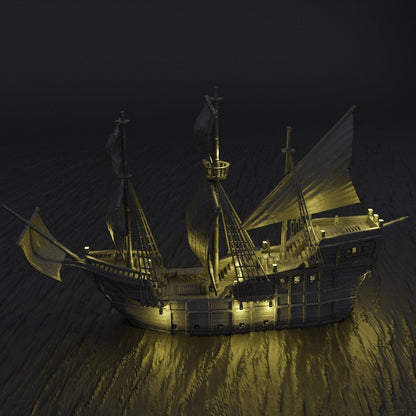 Merchant Ship | D&D TTRPG Playable 3D Printed Building | MiniatureLand