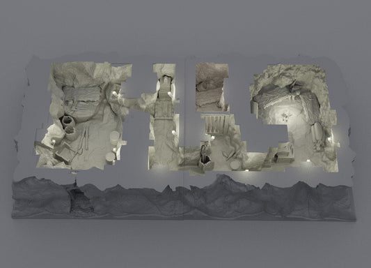 Small Bandit Hideout | D&D TTRPG Playable 3D Printed Building Terrain Scenery | MiniatureLand