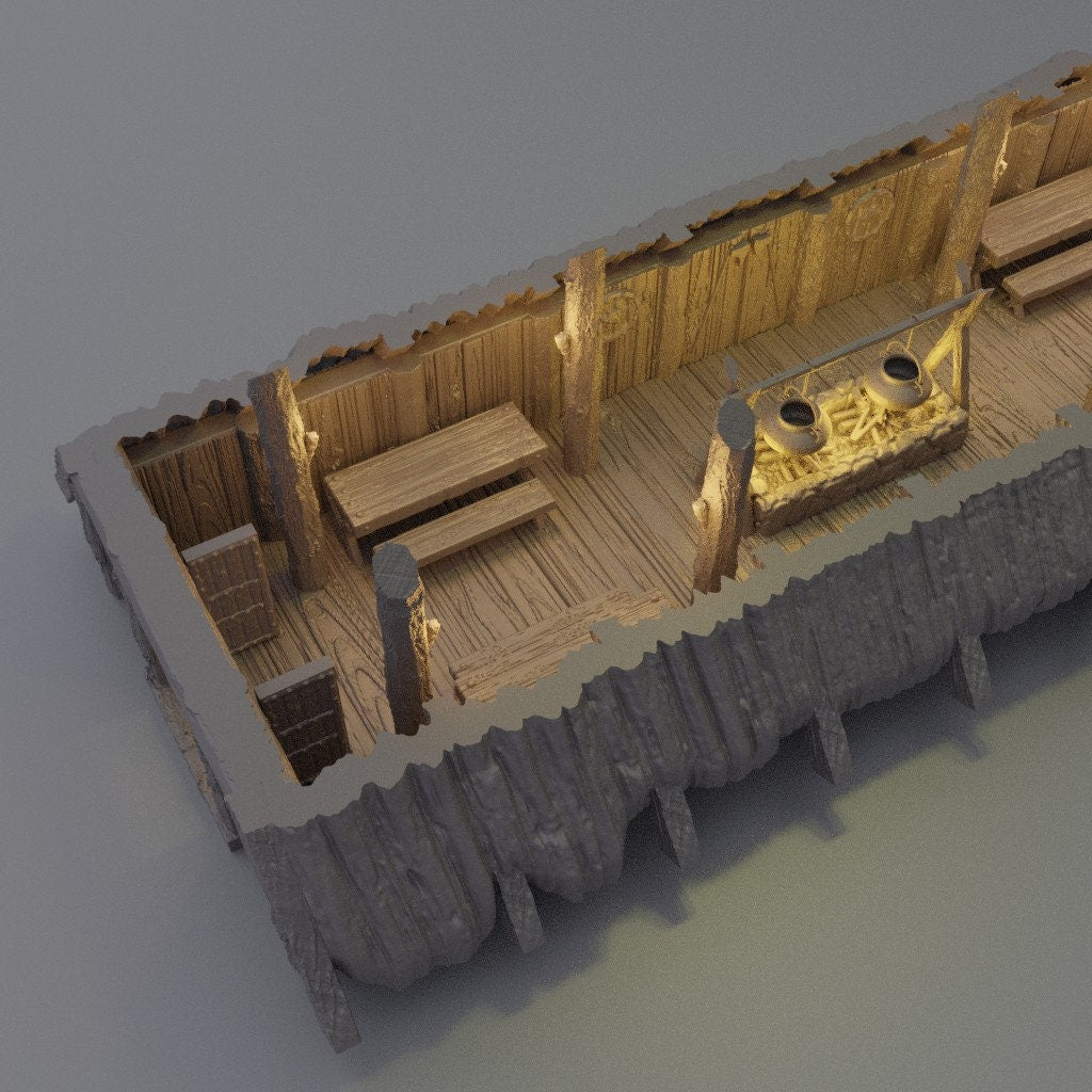 Viking MeadHouse | D&D TTRPG Playable 3D Printed Building Terrain Scenery | MiniatureLand