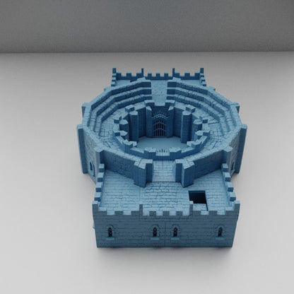 Medieval Arena | D&D TTRPG Playable 3D Printed Building Terrain Scenery | MiniatureLand