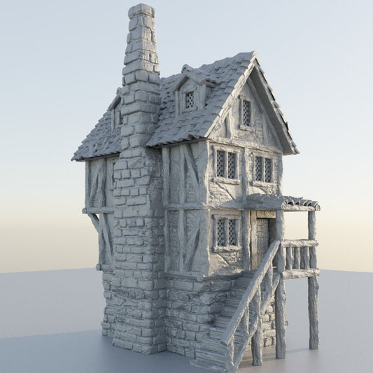 Shady Merchant House | D&D TTRPG Playable 3D Printed Building Terrain Scenery | MiniatureLand