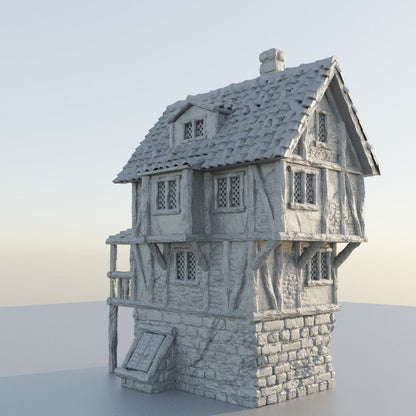 Shady Merchant House | D&D TTRPG Playable 3D Printed Building Terrain Scenery | MiniatureLand