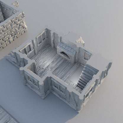 Shady Merchant House | D&D TTRPG Playable 3D Printed Building Terrain Scenery | MiniatureLand