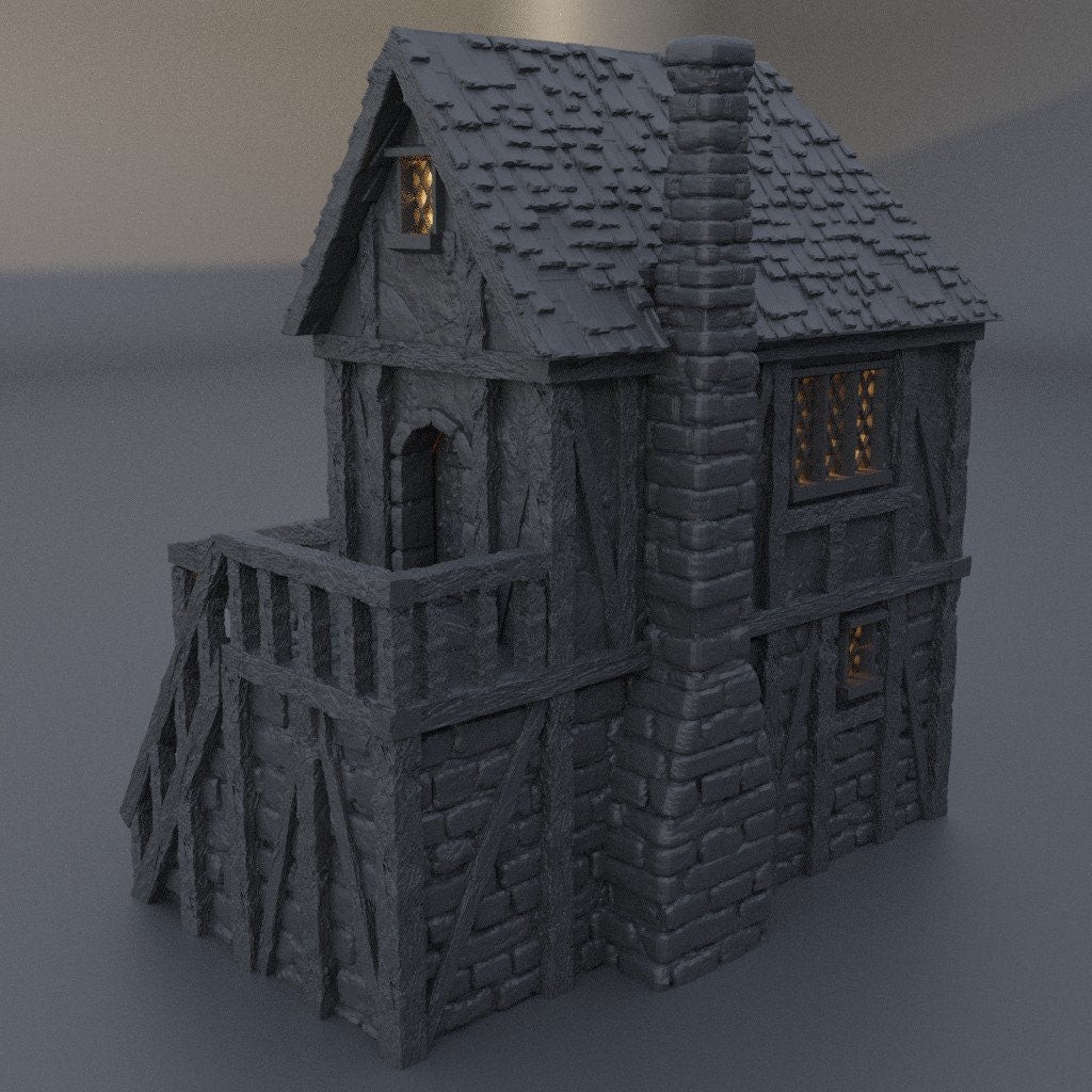 Town Blacksmith | D&D TTRPG Playable 3D Printed Building Terrain Scenery | MiniatureLand