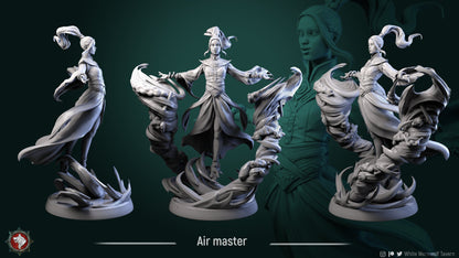 Air Master | TABLETOP SCALE | TTRPG Miniature | White Werewolf Tavern | Unpainted, Unplated Resin 8k