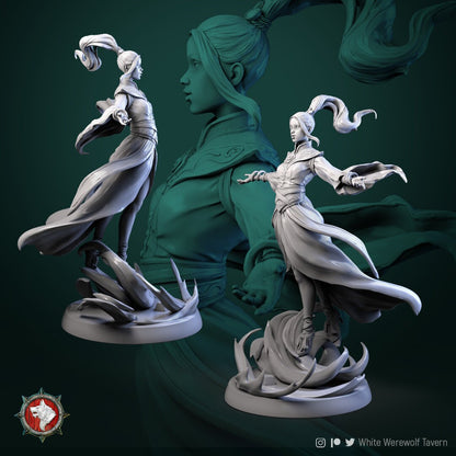 Air Master | TABLETOP SCALE | TTRPG Miniature | White Werewolf Tavern | Unpainted, Unplated Resin 8k