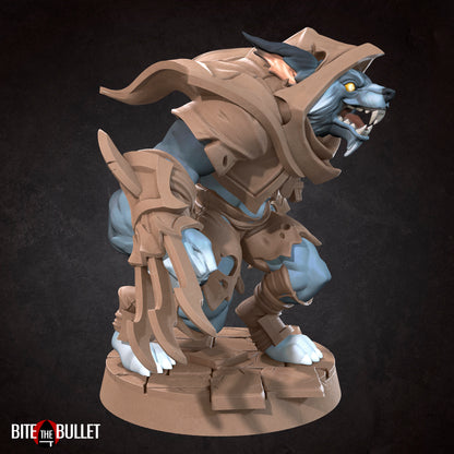 Werewolf Rogue | TABLETOP SCALE | D&D TTRPG Miniature | Bite the Bullet | Unpainted, Unplated Resin 8k