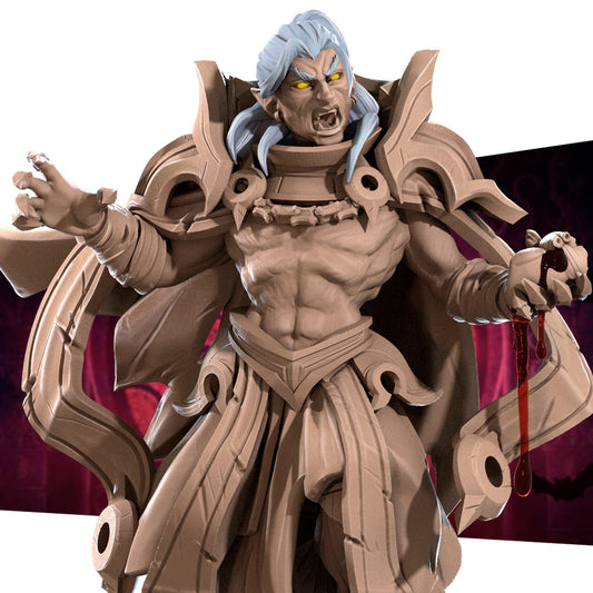 Vampire Warlock | TABLETOP SCALE | D&D TTRPG Miniature | Bite the Bullet | Unpainted, Unplated Resin 8k