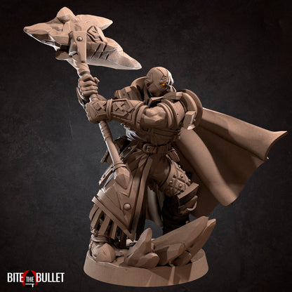 Genasi Cleric | TABLETOP SCALE | D&D TTRPG Miniature | Bite the Bullet