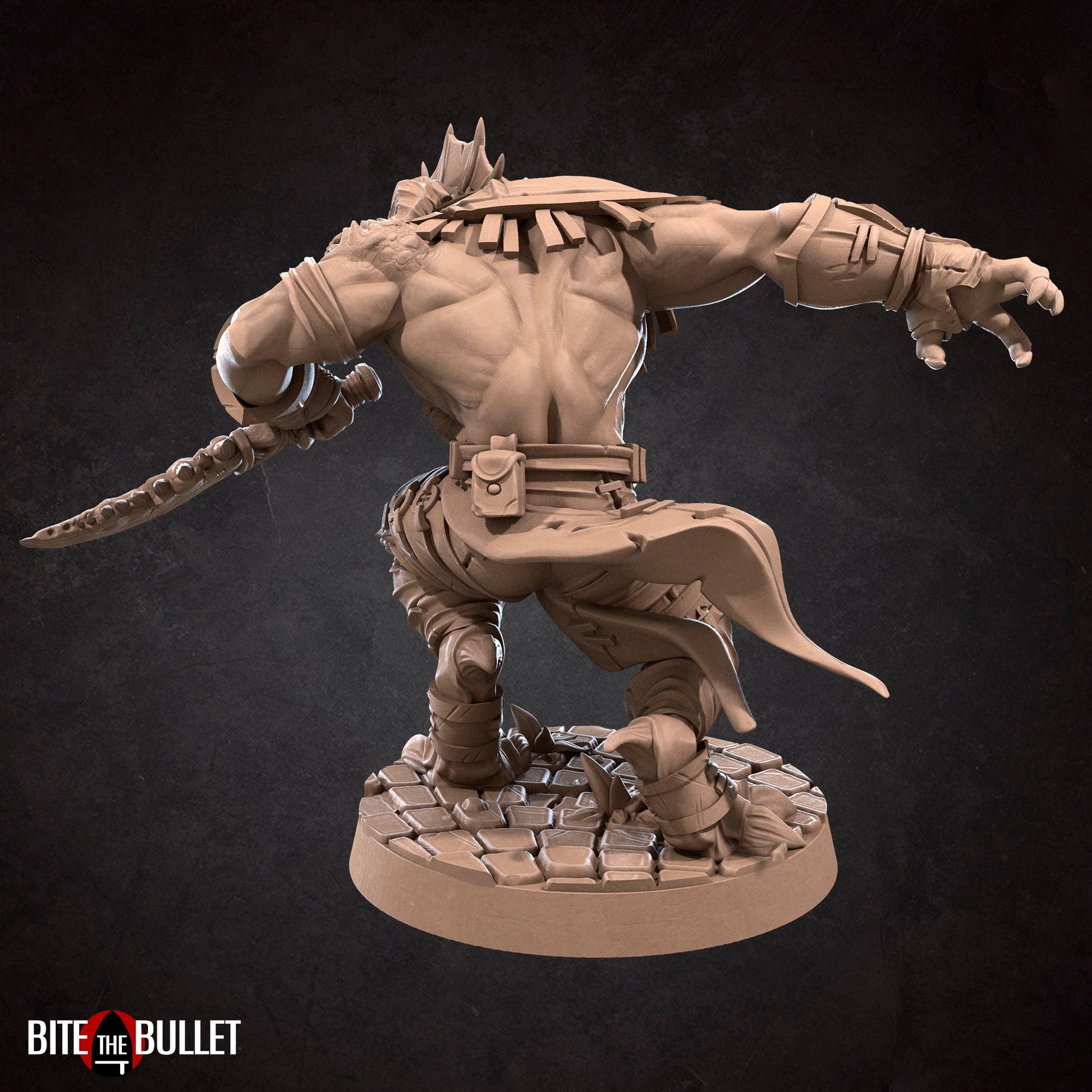 Dragonborn Rogue | TABLETOP SCALE | TTRPG Miniature | Bite the Bullet | Unpainted, Unplated Resin 8k