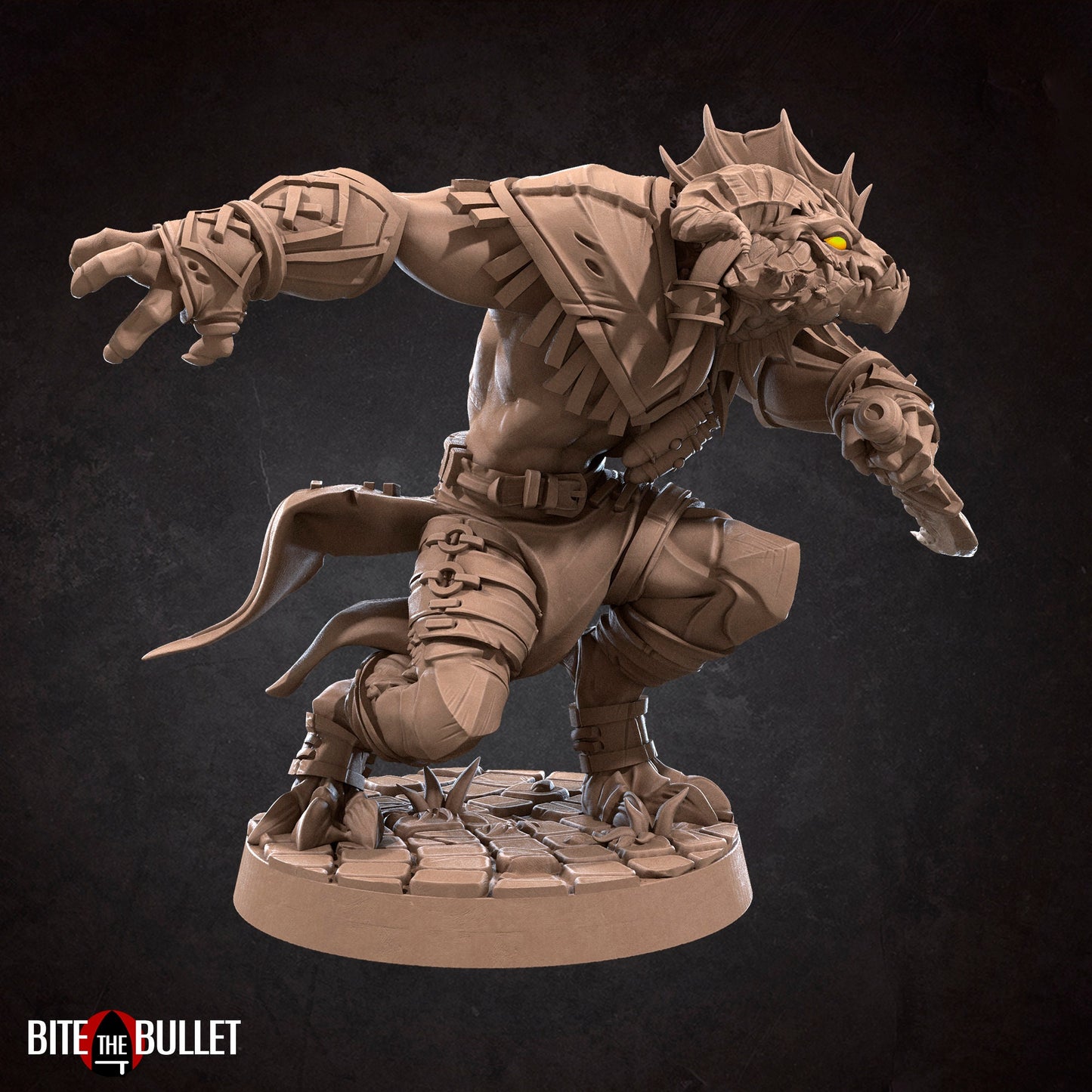 Dragonborn Rogue | TABLETOP SCALE | TTRPG Miniature | Bite the Bullet | Unpainted, Unplated Resin 8k