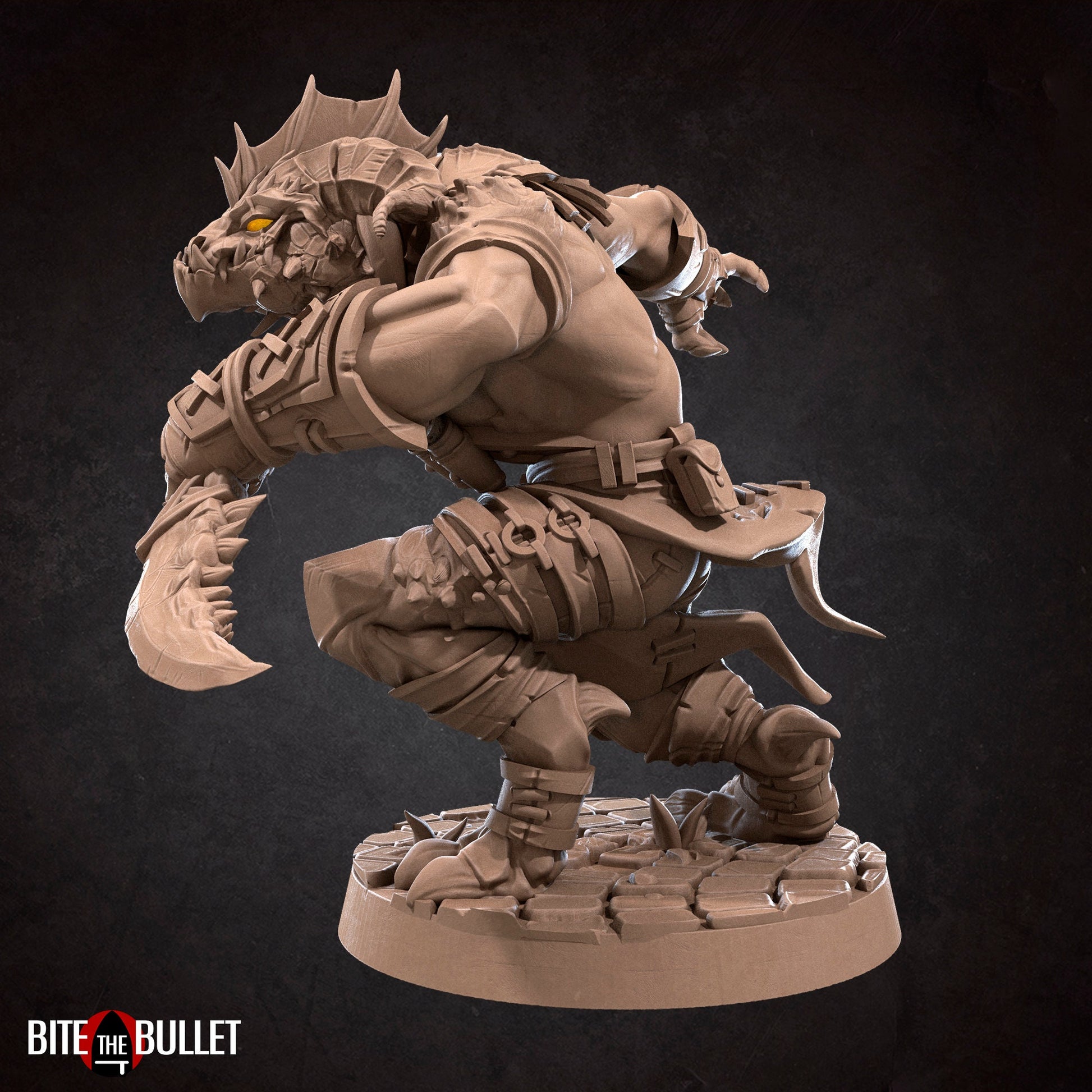 Dragonborn Rogue | TABLETOP SCALE | TTRPG Miniature | Bite the Bullet | Unpainted, Unplated Resin 8k