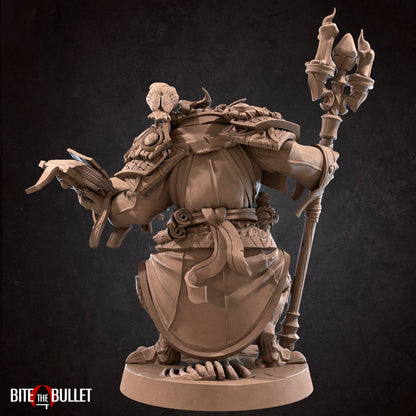 Dragonborn Warlock | TTRPG Miniature | Bite the Bullet | Unpainted, Unplated Resin 8k