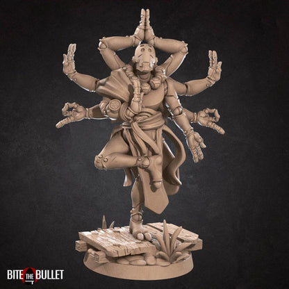 Warforged Monk | TABLETOP SCALE | D&D TTRPG Miniature | Bite the Bullet | Unpainted, Unplated Resin 8k