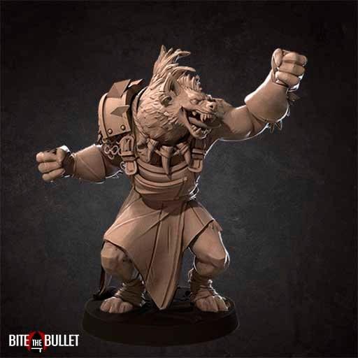 Butcher Gnoll Ukor | TABLETOP SCALE | D&D TTRPG Miniature | Bite the Bullet