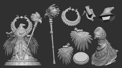Ayalau | TTRPG Miniature | White Werewolf Tavern | Unpainted, Unplated Resin 8k