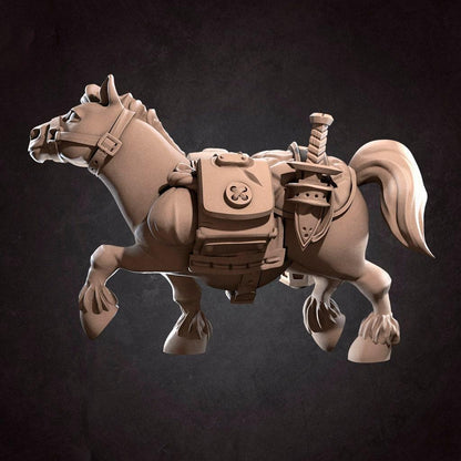Pony | TABLETOP SCALE | D&D TTRPG Pathfinder Miniature | Bite the Bullet