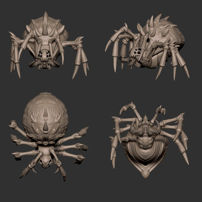 Spiders Pack | TABLETOP SCALE | D&D TTRPG Pathfinder Miniature | Bite the Bullet