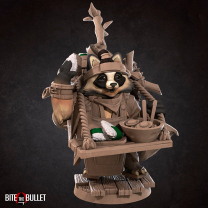 Tanuki Ramen Shop Owner | Tabletop Scale | DnD TTRPG Miniature | Bite the Bullet