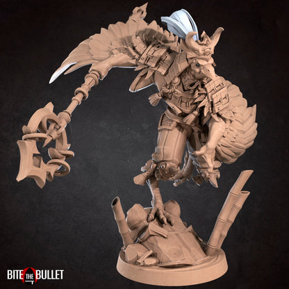 Tengu | TABLETOP SCALE | D&D TTRPG Miniature | Bite the Bullet | Unpainted, Unplated Resin 8k