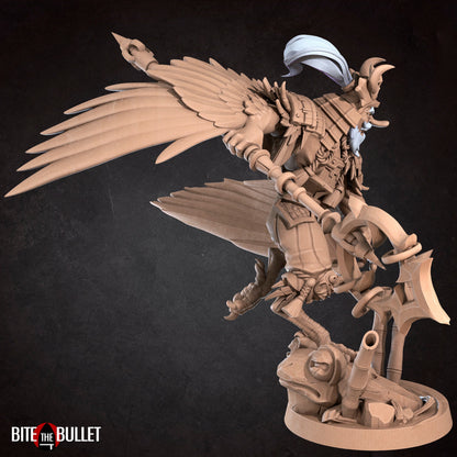 Tengu | TABLETOP SCALE | D&D TTRPG Miniature | Bite the Bullet | Unpainted, Unplated Resin 8k