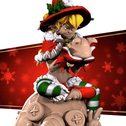 Exxotic Jingle Christmas Elf | Pinup Model Miniature | Bite the Bullet