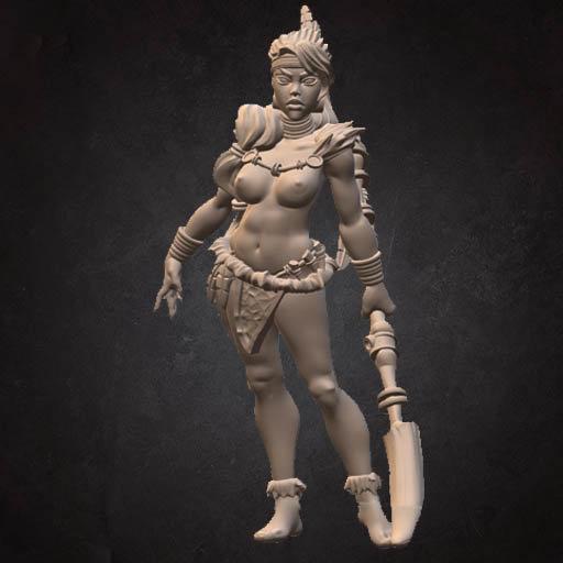 Exxotic Rebeca | Pinup SFW NSFW Model Miniature | Bite the Bullet