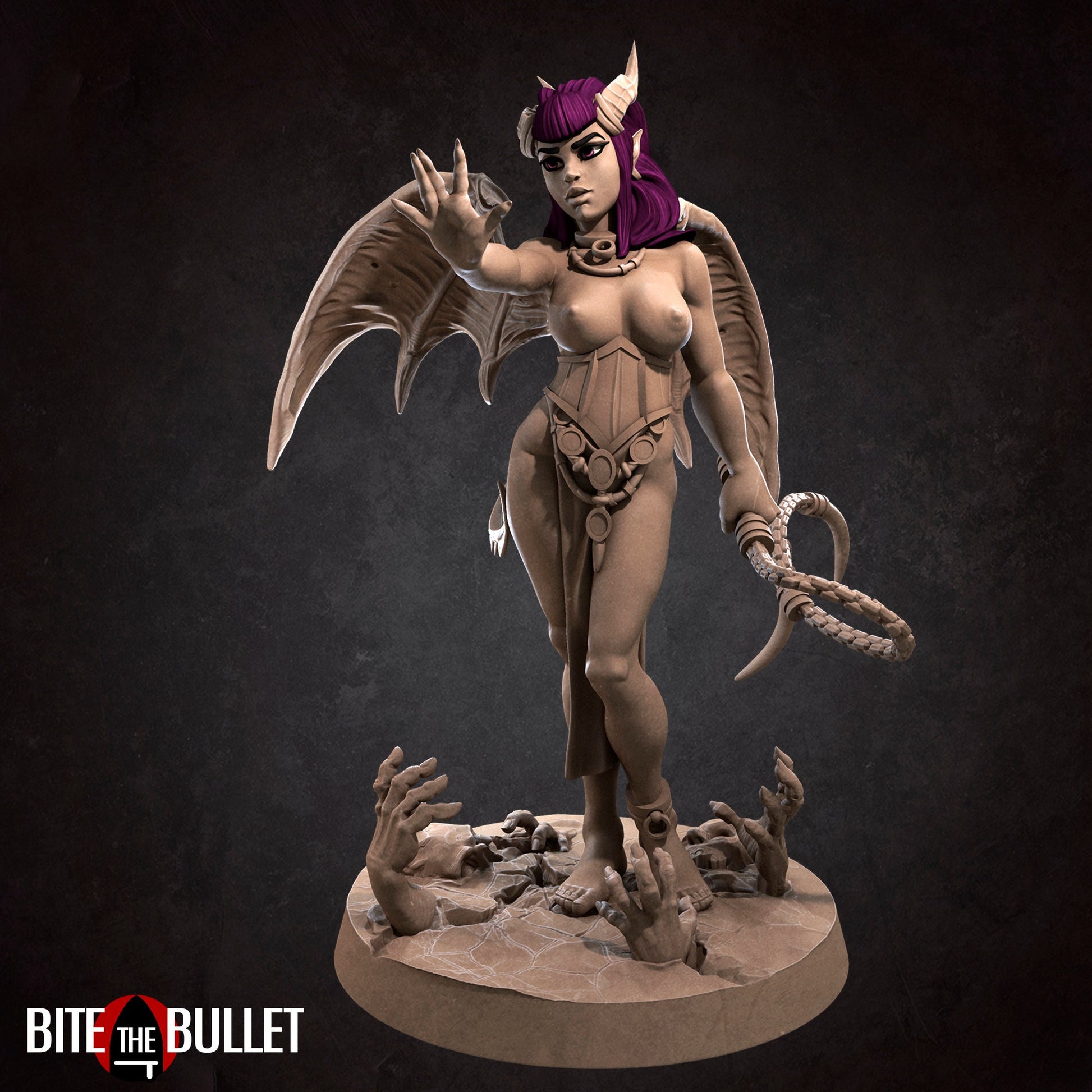 Exxotic Scarlet Succubus | Pinup SFW NSFW Model Miniature | Bite the Bullet