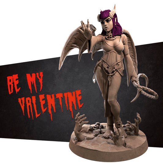 Exotic Scarlet Succubus | Pinup SFW NSFW Model Miniature | Bite the Bullet