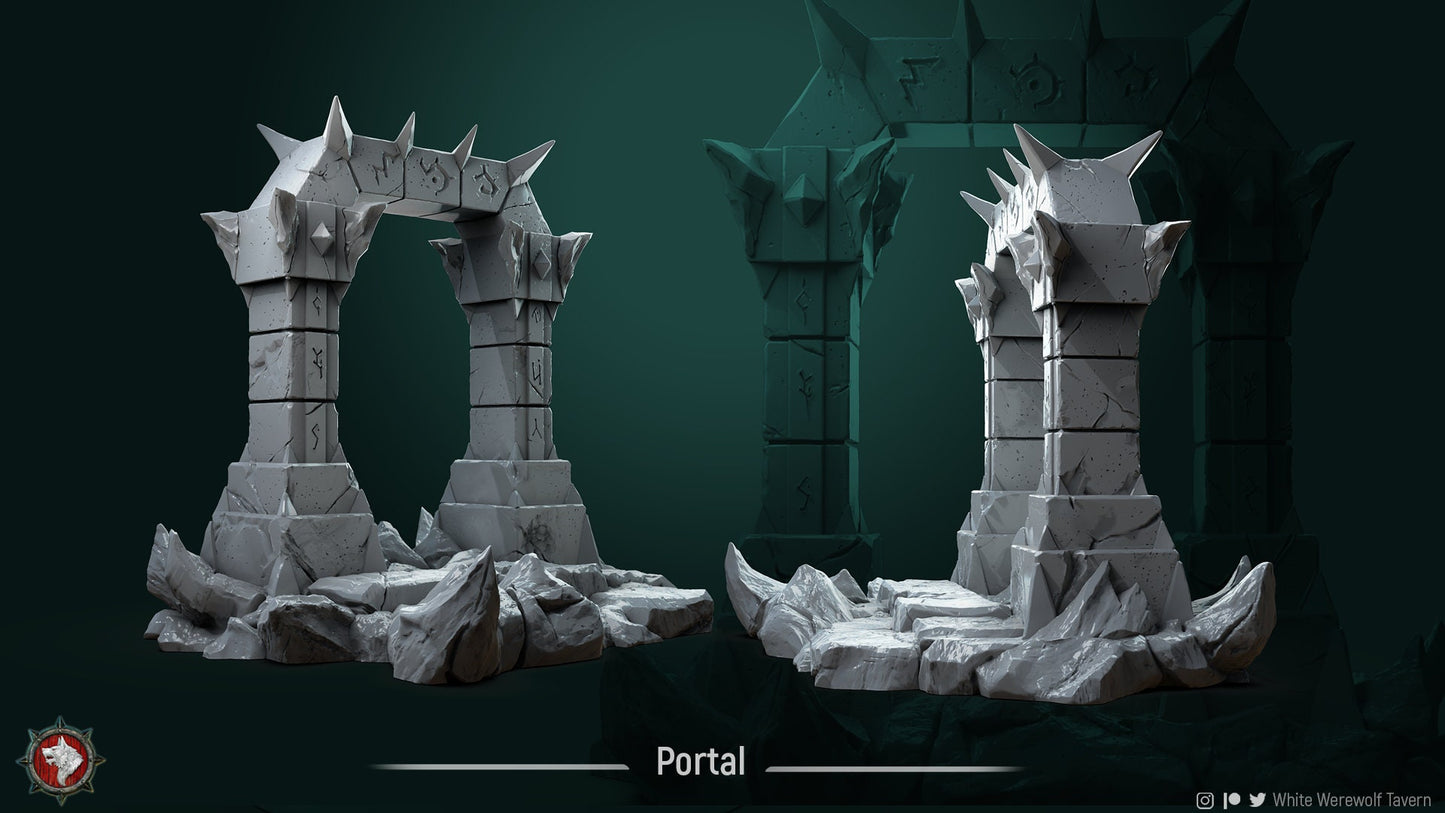 Demonic Portal | TTRPG Miniature | White Werewolf Tavern