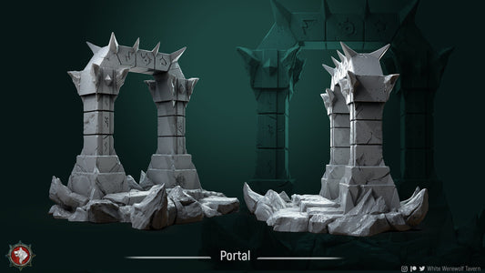 Demonic Portal | TTRPG Miniature | White Werewolf Tavern