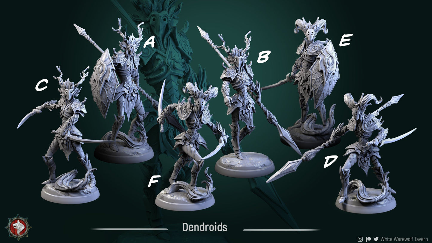 Dendroids | TABLETOP SCALE | D&D TTRPG Miniature | White Werewolf Tavern
