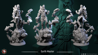 Earth Master | TTRPG Miniature | White Werewolf Tavern | Unpainted, Unplated Resin 8k