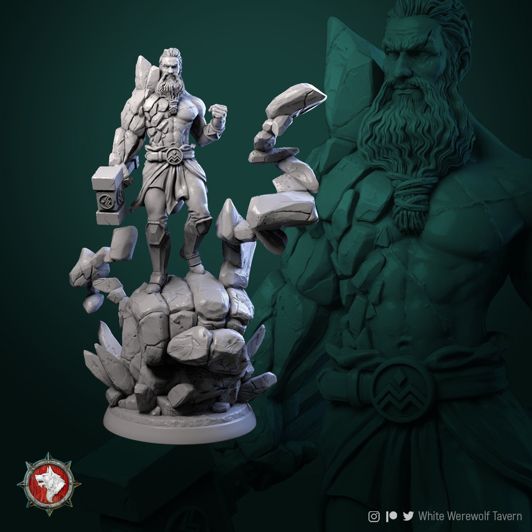 Earth Master | TTRPG Miniature | White Werewolf Tavern | Unpainted, Unplated Resin 8k
