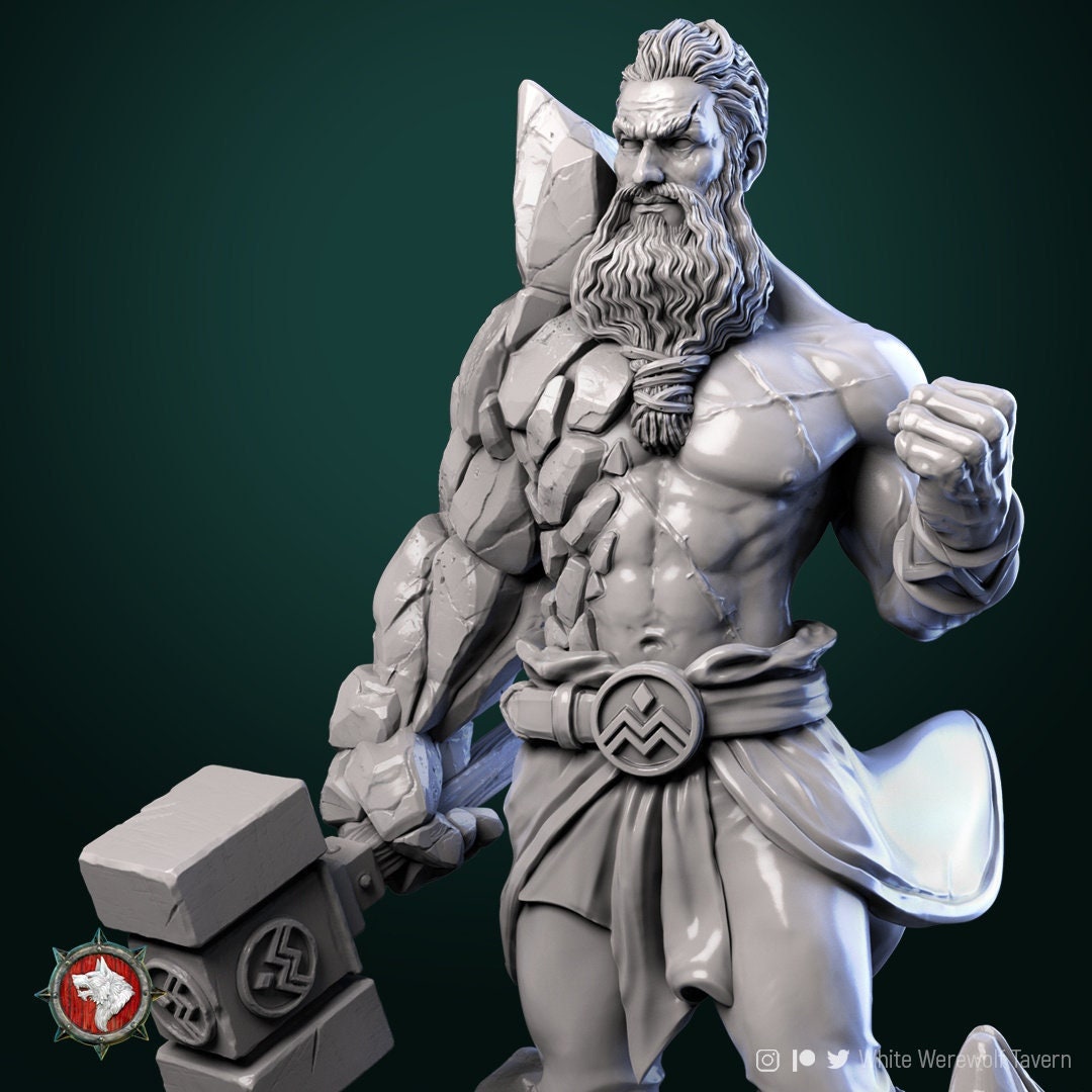Earth Master | TTRPG Miniature | White Werewolf Tavern | Unpainted, Unplated Resin 8k