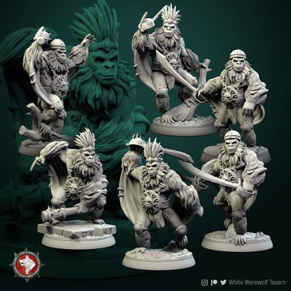 Flying Monkeys | TTRPG Miniature | White Werewolf Tavern | Unpainted, Unplated Resin 8k