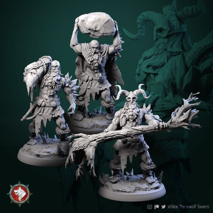 Frost Giants | TABLETOP SCALE | TTRPG Miniature | White Werewolf Tavern